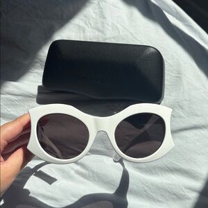 Balenciaga White Sunglasses NWT